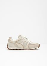 Chunky Sneaker mit Mesh-Einsatz in weiß - bonprix