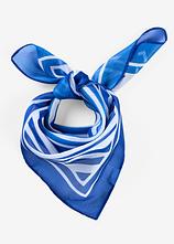 kleines Tuch mit graphischem Druck in blau von vorne - bonprix