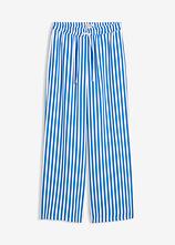 Marlenehose aus fließendem Viskose-Mix in blau von vorne - bonprix