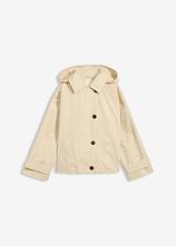 Oversize Übergangsjacke in beige von vorne - bonprix