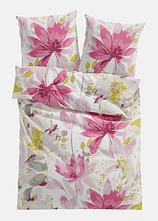 Baumwollmix-Bettwäsche in rosa von vorne - bonprix