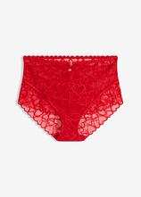 Taillenpanty mit Herzchen-Spitze in rot von vorne - bonprix