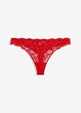 Ministring aus weicher Spitze in rot von vorne - bonprix