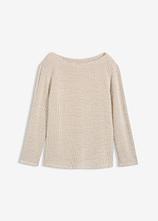 Shirt aus softem Viskose-Mix in weiß von vorne - bonprix