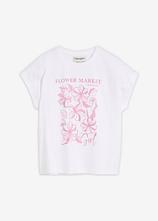 T-Shirt aus reiner Bio-Baumwolle in weiß von vorne - bonprix