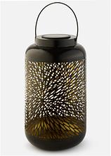 Solar Laterne in schwarz von vorne - bonprix