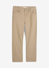 Regular Fit Twillhose aus reiner Baumwolle, Straight in grün von vorne - bonprix