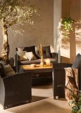 Gartenmöbel-Set (4-tlg. Set) in schwarz (Ambiente) - bonprix