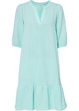 Kleid aus Musselin in grün von vorne - bonprix