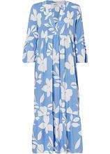 Maxikleid in blau von vorne - bonprix