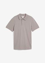Piqué-Poloshirt aus reiner Bio-Baumwolle in grau von vorne - bonprix