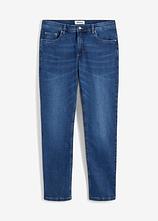 Regular Fit Stretch-Jeans, Straight in blau von vorne - bonprix