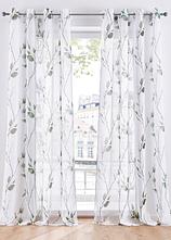 Gardine aus leichtem Voile, auch in extra lang (1er Pack) in grün - bonprix