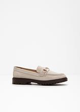 Chunky Loafer mit Schnalle in beige - bonprix