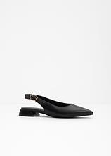 Sling-Ballerinas mit Schnalle in schwarz - bonprix
