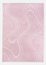 Teppich mit graphischer Musterung in rosa von vorne - bonprix