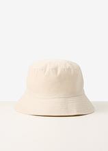 Leinen Bucket Hat in beige von vorne - bonprix