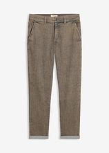 Leichte Relaxed Fit Stretch-Jeans mit Dehnbund, Straight in grau von vorne - bonprix