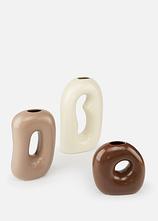 Vasen Set (3-tlg. Set) in beige von vorne - bonprix