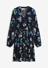 bedrucktes Kleid in schwarz von vorne - bonprix