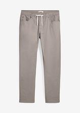 Regular Fit Stretch-Schlupfhose, Straight in grau von vorne - bonprix