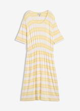 Shirtkleid aus Viskosemix in gelb von vorne - bonprix
