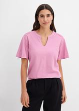Tunika-Shirt in rosa von vorne (im Anschnitt) - bonprix
