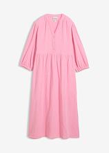 Tunika-Kleid aus softem Musselin in rosa von vorne - bonprix