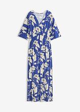 Jerseykleid aus softem Viskose-Mix in blau von vorne - bonprix