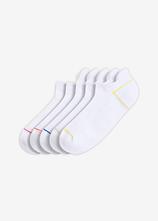 Sportsocken mit Bio-Baumwolle (5er Pack) in weiß von vorne - bonprix