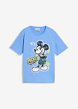 Mickey Mouse T-Shirt aus reiner Baumwolle in blau von vorne - Disney