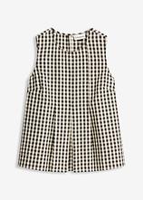 Kariertes Blusentop in gelb von vorne - bonprix