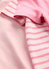 Kurzarm-Body aus Bio-Baumwolle (3er Pack) in rosa - bonprix