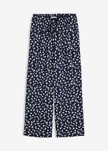 Jersey-Hose mit Struktur in blau von vorne - bonprix