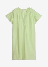 Strandkleid aus reiner Baumwolle in grün von vorne - bonprix