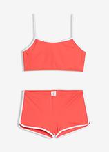 Bikini mit kontrastfarbigen Nähten (2-tlg.Set) in rot - bonprix