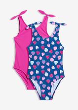 Badeanzug (2er Pack) in blau - bonprix