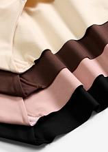 Maxipanty ohne sichtbare Abdrücke aus Microfaser (4er Pack) in schwarz - bonprix