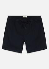 Shorts mit Dehnbund in Relaxed Fit in schwarz von vorne - bonprix