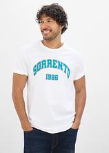 T-Shirt aus reiner Baumwolle in weiß von vorne (im Anschnitt) - bonprix