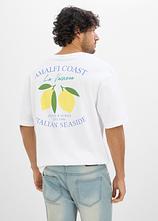 T-Shirt aus reiner Bio-Baumwolle, Loose Fit in weiß von hinten (im Anschnitt) - bonprix