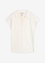 Poloshirt aus reiner Bio-Baumwolle in weiß von vorne - bonprix