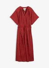 Midikleid aus softem Viskose-Mix in rot von vorne - bonprix