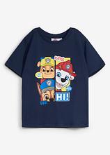Paw Patrol T-Shirt aus reiner Baumwolle in blau von vorne - PAW PATROL