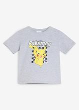 Pokémon T-Shirt aus reiner Baumwolle in grau von vorne - Pokémon