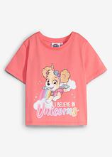 Paw Patrol T-Shirt aus reiner Baumwolle in pink von vorne - PAW PATROL