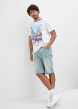 T-Shirt aus reiner Bio-Baumwolle in weiß im Look (Totalaufnahme) - bonprix