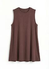 Shirt aus softer Viskose in braun von vorne - bonprix