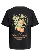 JJ REBEL T-Shirt aus reiner Baumwolle in schwarz von vorne - JJ REBEL