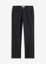 Classic-Fit-Jeans, Straight in schwarz von vorne - bonprix